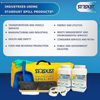 STARDUST Spill Products D710 Comprehensive Quick Response Spill Kits for Vehicles with Heavy Duty Duffle, (2) 5-Quart Dispenser, PPE Kit, Broom Head, Broom Handle, Dust Pan, (10) Disposal Bags