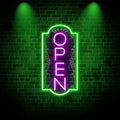 Vertical open sign Vertical Open Led Sign Neon Sign business window light vertical open signs for business (Mix color 4 SUPER LARGE SIZE 40x22")