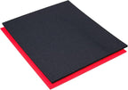 5S TOOL BOX SHADOW FOAM ORGANIZERS (2 COLOR) CUSTOM SIZE (18" x 36", Black Top/Red Bottom)