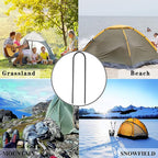 10"x2" Trampolines Wind Stakes Heavy Duty U Shape Galvanized Steel Trampoline Stakes Ground Anchors with Sharp End for Camping Tent, Garden Staples, Trampoline Pins (12)