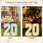 Marquee Light Up Numbers: 3FT Large Decorative Letters Signs for Party Decorations Baby Shower Birthday Wedding Engagement Anniversary, 3 Feet Tall Pre-Cut DIY Foamboard Number 2 - Easy to Assemble