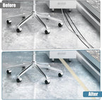 Floor Cord Covers for Wires 20FT Cable Hider Wire Cover Self Adhesive Cord Hider Floor for Offices, Homes, Workshops, Warehouses Cable Cavity 0.39" W x 0.27" H