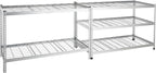 Amazon Basics 4000IBS Heavy Duty Adjustable Storage Shelving Unit, 5 Shelf, High-Grade Aluminum, Silver, 60 x 24 x 78 Inch