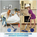 Spray Mops for Floor Cleaning: MEXERRIS Wet Mops with Sprayer for Hardwood Wood Tile Laminate Vinyl - Home Commercial Flat Mop with 4 Washable Pads for Swiffer Powermop & 2 Refillable Bottles