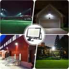 MORSEN LED Flood Light Outdoor 200W 30000 Lumens Work Light with Plug 6500K Outside Portable Exteriores Security Floodlights for Yard Garage Garden Lawn IP66 Waterproof Flood Light 2 Pack