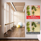 brisafe 2PCS 67"x28" Ultra-Light Wall Mirror for Home Gym & Yoga Studio, Shatterproof Full-Length Mirror with 0.04mm Nano Film, Easy Installation & Commercial Use (60% Insurance Savings)