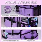 Extra-Large Cleaning Caddy Bag With Detachable Divider,Cleaning Caddy For Cleaning Supplies Cleaning Supply Caddy With Adjustable Shoulder Strap & Waist Belt For Cleaners