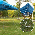 Tangkula 10’ X20’ Carport Tent Pop Up, Commercial Instant Canopy with Tent Peg, Waterproof Wedding Canopy with Wind Rope, Outdoor Shelter Pavilion for Parties Camping, Gazebo with Carry Bag