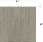Mohawk Elite 24" x 24" Berber (Loop pile), 0.1" Pile Height, Carpet Tile, Nylon Fiber, Dove Color, (24 Tiles), (96 sqft/carton)