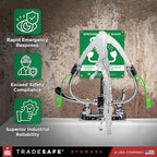 TRADESAFE Faucet Mount Eye Wash Station OSHA Approved - Emergency Eye Wash Station, Eye Wash Station for Sink Faucet, Eye Wash Sign Included, Eyewash Station ANSI Compliant