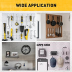 ELEAD 66-Piece 2/4/6 Inch Pegboard Hooks, Heavy Duty Peg Board Organizer Accessories, Peg Board Tool Hangers Fit for 1/4" and 1/8" Pegboard Hanging Tools Garage, Workshop, and Craft Storage