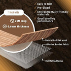 GSCIT Club Red Oak Edge Banding, 1 inch x 25ft roll of Veneer Edge Banding Preglued Flexible, Real Wood Tape Banding