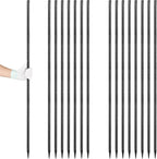 Rebar Stakes 48 inches 16-Pack Concrete Form Stakes Straight 3/8" Diameter Rebar Ground Metal Stakes for Landscaping, Securing Fence, Garden Plants Support, Survey Markers and Securing Trees