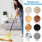 Matthew Cleaning Microfiber Tube Mop(Large,Yellow,12Pack) Heavy Duty Mop Head Replacement,Excellent Absorbency,Premium launderability,Reusable,Loop end for Home,Commercial and Industrial Use