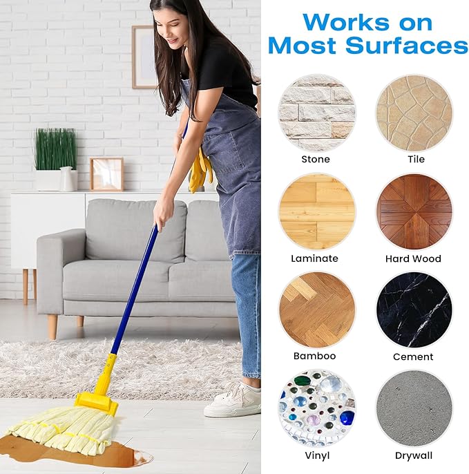 Matthew Cleaning Microfiber Tube Mop(Meduim,Yellow,12Pack) Heavy Duty Mop Head Replacement,Excellent Absorbency,Premium launderability,Reusable,Loop end for Home,Commercial and Industrial Use
