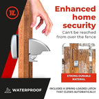 Gate Lock XLS – Secure Keyless Fence Lock and Latch with 2-Way Access – Strong Durable System for Theft Prevention and Home Security, Easy Installation on Wood or Vinyl Gates/Fences (XLS – 1-Pack)