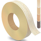 Oak Edge Banding, 5/8 Inch x 250ft Roll of Veneer Edge, Pre-glued Flexible Real Wood Tape for Cabinet Repair and Furniture Restoration