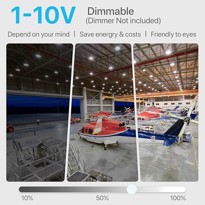HYPERLITE LED High Bay Light | 29000LM（ 200W ） Dimmable High Bay LED Lighting | UL Listed | 5000K Commercial Lights | US Hook Included | Alternative to 850W MH/HPS
