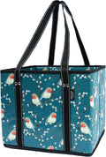 BeeGreen Large Waterproof Reusable Bags Christmas Heavy Duty Shopping Tote for Groceries Pool Gift with Webbing Handles