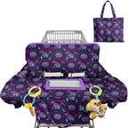 Shopping Cart Cover for Baby 2-in-1 High Chair Cover with Safety Harness Multifunctional Indian Pattern Cart Covers for Babies Soft Padded Grocery Cart Cover for Baby Boy Girl