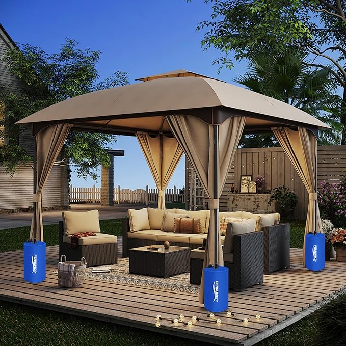 Canopy Water Weight Bag,88 LBS Gazebo Tent Water Weights Set of 4 Leg Weights for Carport, Pop Up Canopy,Tent,Gazebo,Blue