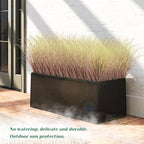 36Pcs Artificial Grass Plants, Faux Shrubs Wheat Grass, Artificial Tall Grass Fake Plants for Outdoor Decor,Artificial Greenery Stems Weed for Room Indoor Home Decor（Light Purple）