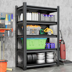 Garage Shelving Unit Rustproof 72" H3000bls Heavy Duty Storage Shelves Easy Assembly 5 Tier Adjustable Metal Steel Utility Shelf Rack Garage Storage Organize for Tools,Basement,Warehouse