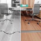 Floor Cord Cover Self Adhesive Cord Hider,10FT Cable Management, Extension Strip Protector for Wires, Prevent Cable Trips for Offices, Gyms, Exhibitions Cavity:0.39"(W) x 0.27"(H) Gray