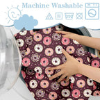 Shopping Cart Cover for Baby 2-in-1 High Chair Cover with Safety Harness Multifunctional Foodstuff Donuts Cart Covers for Babies Soft Padded Grocery Cart Cover for Baby Boy Girl