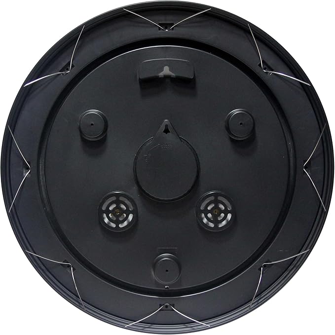 Infinity Instruments Classique Wall Clock, Modern Indoor/Outdoor All Weather Wall Clock, Sleek and Bold Design, 18-inch Display, Black