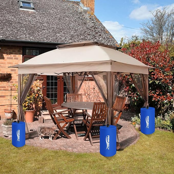 Canopy Water Weight Bag,440 LBS Heavy Duty Tent Weights Set of 8 Leg Weights for Pop Up Canopy,Tent,Gazebo,Carport,Blue