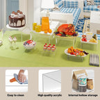 8 Pcs Buffet Food Risers, Large Acrylic Dessert Cupcake Table Stands Fruit Display Shelf Catering Supply Party Jewelry Show Decor Risers Cube Box Nesting Transparent （11",10", 8", 7",6",5",4", 4")