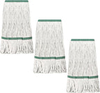 Eccliy 24 Pack Heavy Loop End Cotton String Mop Head Heavy Duty Mop Head Commercial Refills Replacement Bulk for Home Industrial Commercial Floor Cleaning