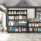 48" W Garage Storage Shelves Heavy Duty, 3000LBS Loads Adjustable Garage Shelving, 5-Tier Metal Shelving Units and Storage Racks, Industrial Utility Shelf,48" Wx24 Dx78 H, Black
