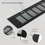 Vent Systems 15.75 x 3.94 (Outer Size) Air Supply Ventilation Grille - Pack of 2 - Brown Aluminum Rectangle Intake/Exhaust Door Vent Deflector - HVAC for Home Improvement Floor, Wall Duct Cover