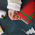 Christmas Poly Bubble Mailers | #2 Cushion Mailer, 8.5"x11" | Self Seal | Holiday Themed, Red Green Gift Packaging Envelope | Xmas Padded Envelopes | Shipping Bags Mailing Envelopes | 100 pack Bulk