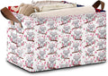 Prehistoric Friends Storage Basket Large 17x11.5x10.5 Inche- Collapsible Fabric Organizer Bin with Handles for Boys Room, Dinosaur Decor, Playroom - Decorative Hamper with Fossil Pattern - Single Pack