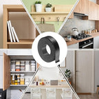 uxcell Black Edge Banding Tape, 7/8 Inch x 10ft Pre-Glued Flexible Veneer Edge Edging Strips Wood Tape for Cabinet Repair and Furniture Restoration