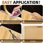 GSCIT Club Maple Edge Banding, 7/8 inch x 100ft Wood Edge Banding Pre-glued Flexible, Veneer Tape Banding for Cabinet Repair Furniture Restoration