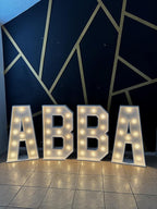 3ft durable wood marquee light up Letters/Numbers multiple use indoor/outdoor large light up letters and numbers for party decorations Perfect for birthdays weddings graduations any type of event. (Price is per marquee, once order is placed please mess...