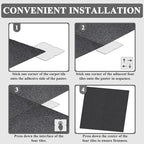 20" X 20" Carpet Tiles, Carpet Squares, 24 Tiles/64.5 Sq.Ft per Box, Floor Carpet Tiles for Home Office Industry, Dark Grey