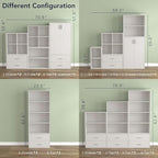Homes: Inside + Out Apexa 2-Drawer Wooden Stackable Storage Drawers, Small Food Pantry Cabinet, Cajonera De Madera, Underbed Drawer Dorm Teen Room Decor & Bedroom, Home Office, Kitchen, White