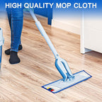 Replacement Microfiber Mop Pad – Universal 17-18" Heavy Duty Reusable Refill – Thick Commercial Cleaning Pad for Wet & Dry Use (15 Pack - 18in Flat Mop Head (Trapezoid))
