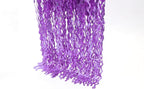 4 Pack Sparkle Wavy Purple Tinsel Curtain Party Backdrop - 3.3X6.6ft Foil Fringe Curtain Party Photo Booth Streamers for Mermaid Euphoria Themed Decorations