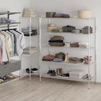 24" Deep x 60" Wide x 74" Height Wire Shelving Kit | 5-Tier | NSF Commercial Storage Rack Unit