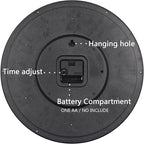 OSTAR Big Large Billiard Pool Ball Wall Clock, Battery Operated, Cue Hand, Non Ticking Quality Quartz, 14" Snooker Game
