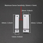 Magnetic Reed Switch NC Surface Mount Wired Door Window Contact Sensor with Cover for Home Security and Burglar Alarm Systems MC-31 5pcs