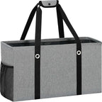 Standing Extra Large Reusable Grocery Bag with Handle, Thirty One Utility Tote Foldable for Shopping and Beach