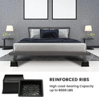Bed Risers 6 Inch Heavy Duty, Oversized Furnitures Risers 6 inch Support 6000 lbs, Bed Table Rising Blocks, Fits for Couch, Sofa, Chair, Furniture Lifts 4 Pack