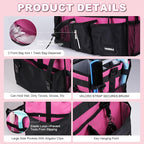 Large Cleaning Caddy Bag With Detachable Divider,Caddy Organizer With Handle,Cleaning Supply Storage With Adjustable Shoulder Strap & Waist Belt For Cleaners,Cleaning Housekeepers